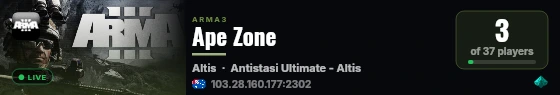 Ape Zone live status badge
