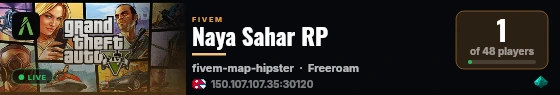 Naya Sahar RP live status badge