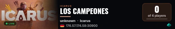 LOS CAMPEONES live status badge