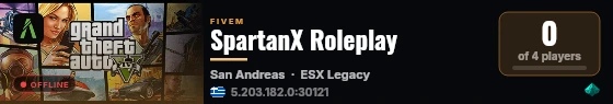 SpartanX Roleplay| High FPS | PUBG | KILLZONE | ACTIVE STAFF | 130+ GUNS live status badge