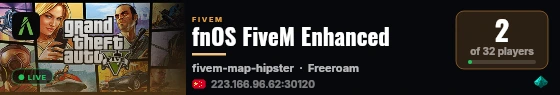 fnOS FiveM Enhanced live status badge