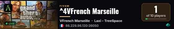 ^4VFrench Marseille live status badge