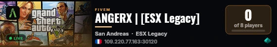 ANGERX | [ESX Legacy] live status badge
