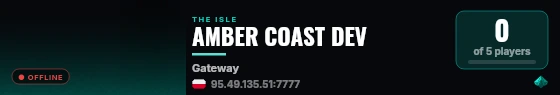 AMBER COAST DEV live status badge
