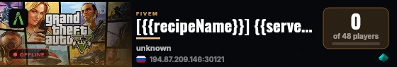 [{{recipeName}}] {{serverName}} live status badge
