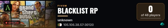 BLACKLIST RP live status badge