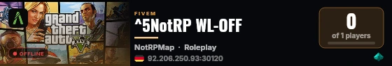 ^5NotRP WL-OFF live status badge
