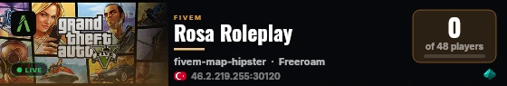 Rosa Roleplay live status badge