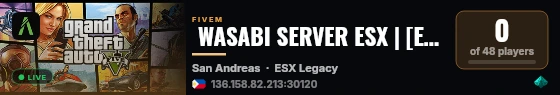  WASABI SERVER ESX | [ESX Legacy] live status badge