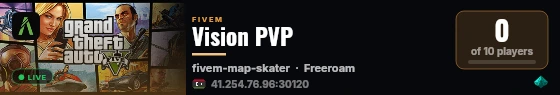 Vision PVP live status badge