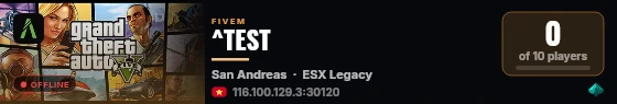 ^TEST live status badge