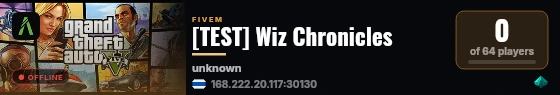 [TEST] Wiz Chronicles live status badge