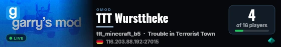 TTT Wursttheke live status badge