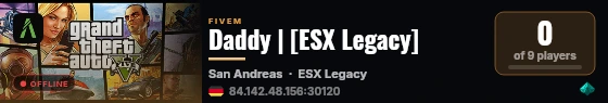 Daddy | [ESX Legacy] live status badge