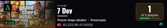 7 Dev live status badge