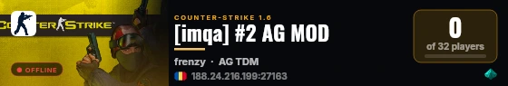 [imqa] #2 AG MOD live status badge