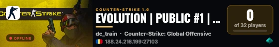 EVOLUTION | PUBLIC #1 | !WS !KNIFE !GLOVES live status badge