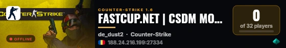 FASTCUP.NET | CSDM MOSCOW #1 live status badge
