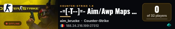-=[-T--]=- Aim/Awp Maps Only | by terrorkom-clan.de live status badge