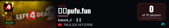 三方pufu.fun live status badge