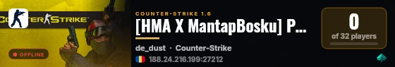[HMA X MantapBosku] Public Asia #1 live status badge