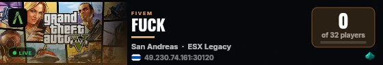 FUCK live status badge
