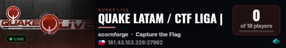 QUAKE LATAM / CTF LIGA | live status badge