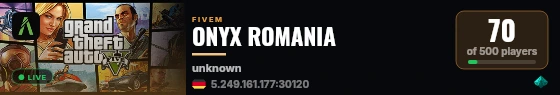 ONYX ROMANIA live status badge