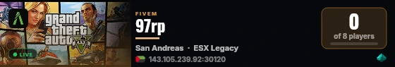 97rp live status badge
