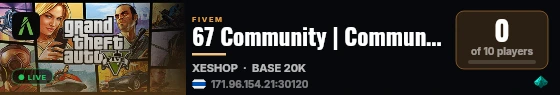 67 Community | Community เปิดใหม่ live status badge