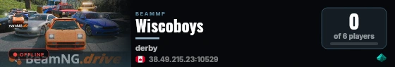 Wiscoboys live status badge