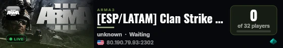 [ESP/LATAM] Clan Strike Force | Campaña Moderna live status badge
