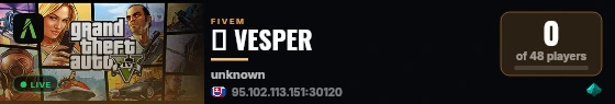 ⋆ VESPER live status badge