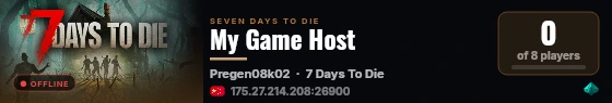 My Game Host live status badge
