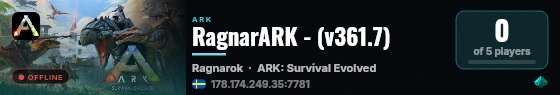RagnarARK - (v361.7) live status badge