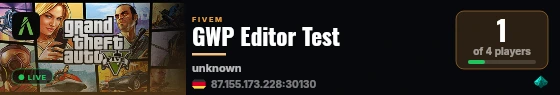 GWP Editor Test live status badge