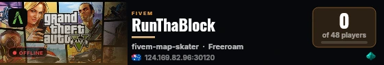 RunThaBlock live status badge