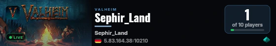 Sephir_Land live status badge