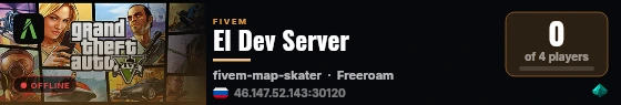 El Dev Server live status badge
