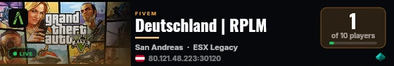 Deutschland | RPLM live status badge