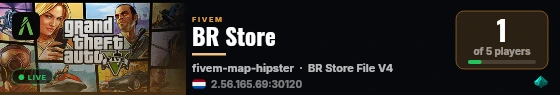 BR Store live status badge