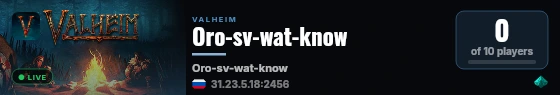 Oro-sv-wat-know live status badge