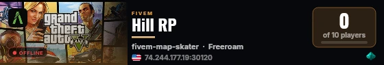Hill RP live status badge