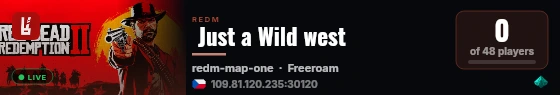  Just a Wild west live status badge
