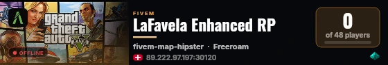 LaFavela Enhanced RP live status badge
