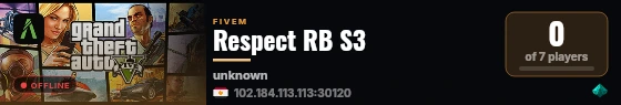 Respect RB S3 live status badge