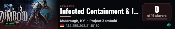 Infected Containment & Incineration Group - Biohazard Section live status badge