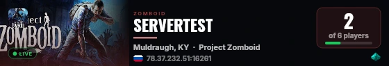 SERVERTEST live status badge