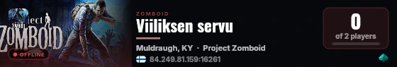 Viiliksen servu live status badge