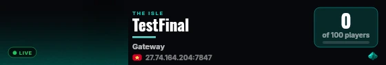 TestFinal live status badge